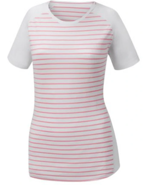 Polera Footjoy Mujer Striped  Rosado/Blanco