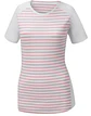 Polera Footjoy Mujer Striped  Rosado/Blanco - Miniatura 1