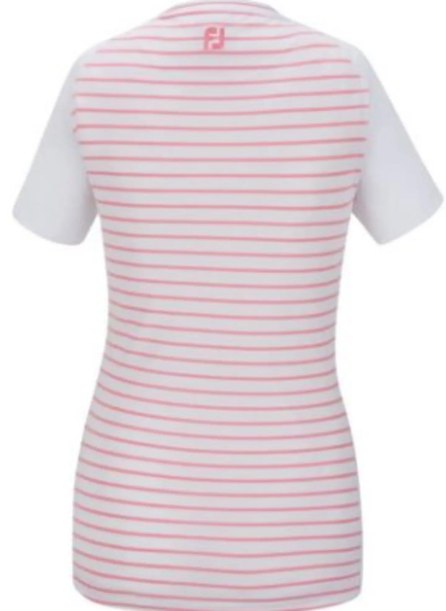 Polera Footjoy Mujer Striped  Rosado/Blanco 2