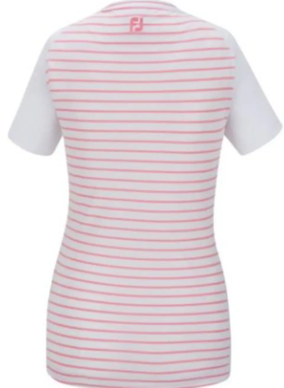 Polera Footjoy Mujer Striped  Rosado/Blanco 2