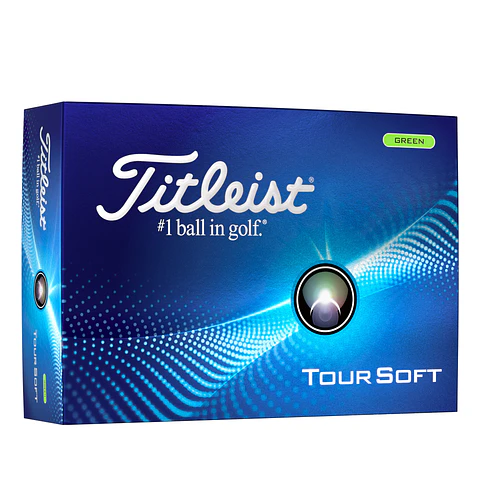 Docena de Pelota Titleist Tour Soft Verde
