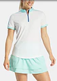 Polera Mujer Footjoy Blanca/Aguamarina - Miniatura 2
