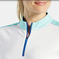 Polera Mujer Footjoy Blanca/Aguamarina - Miniatura 4