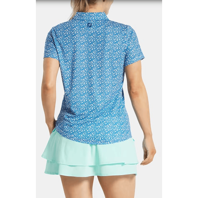 Polera Mujer con estampado florar Azul