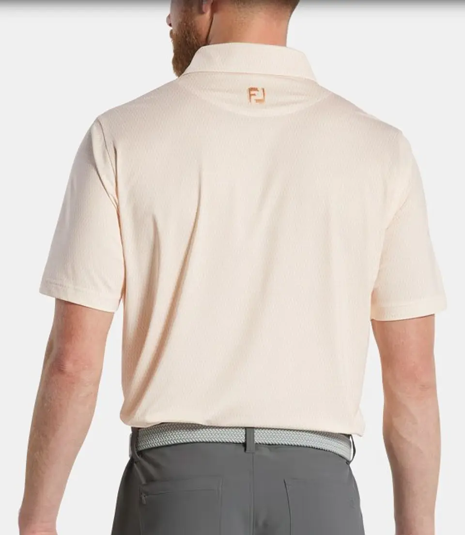 Polera Footjoy hombre Rascacielos Puesta de sol/Blanco 3