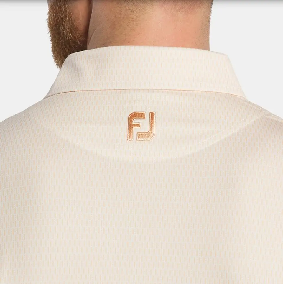 Polera Footjoy hombre Rascacielos Puesta de sol/Blanco 4