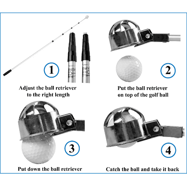 Axglo Golf Ball Retriever 12 pie 