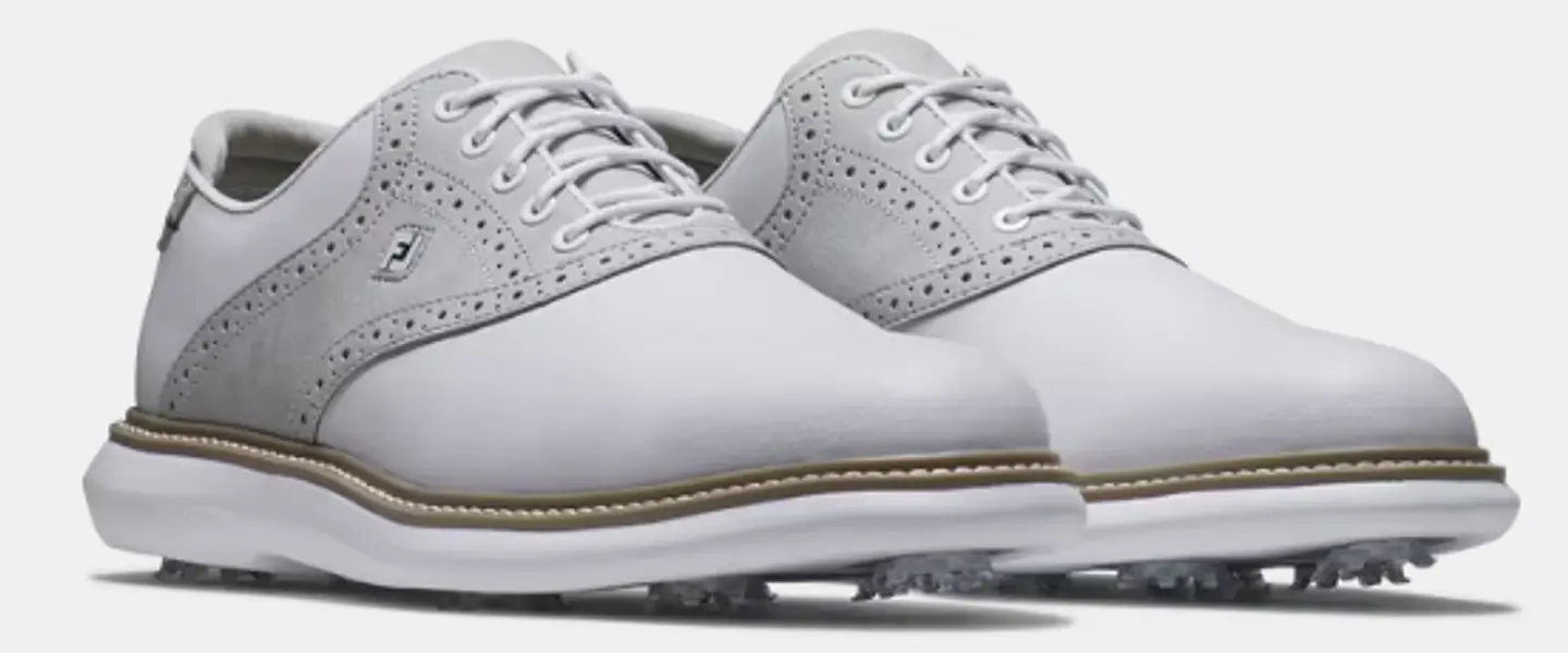Zapato Footjoy Hombre Traditions Blanco/Gris 4