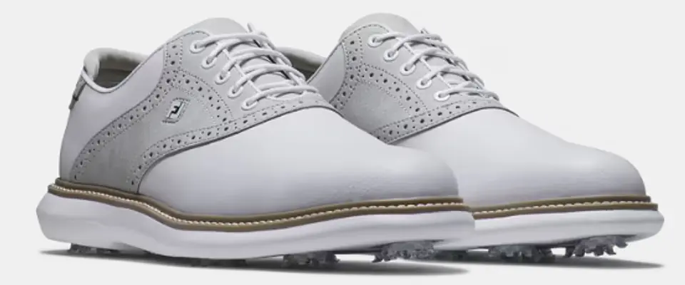Zapato Footjoy Hombre Traditions Blanco/Gris 4