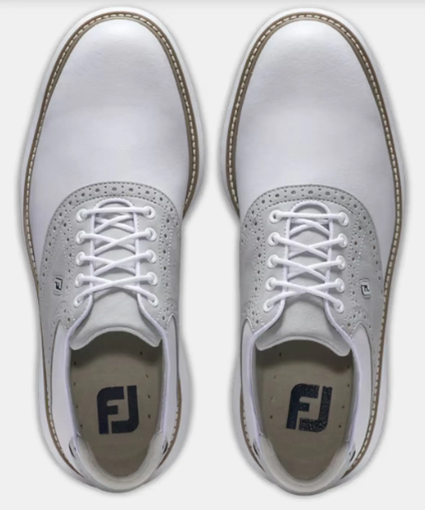 Zapato Footjoy Hombre Traditions Blanco/Gris 6