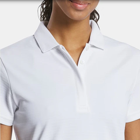 Polera Jacquard Blanca Mujer