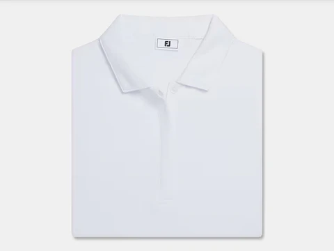 Polera Jacquard Blanca Mujer