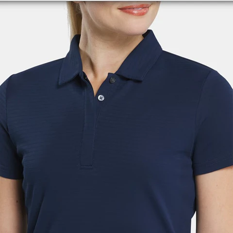 Polera Jacquard Azul Mujer