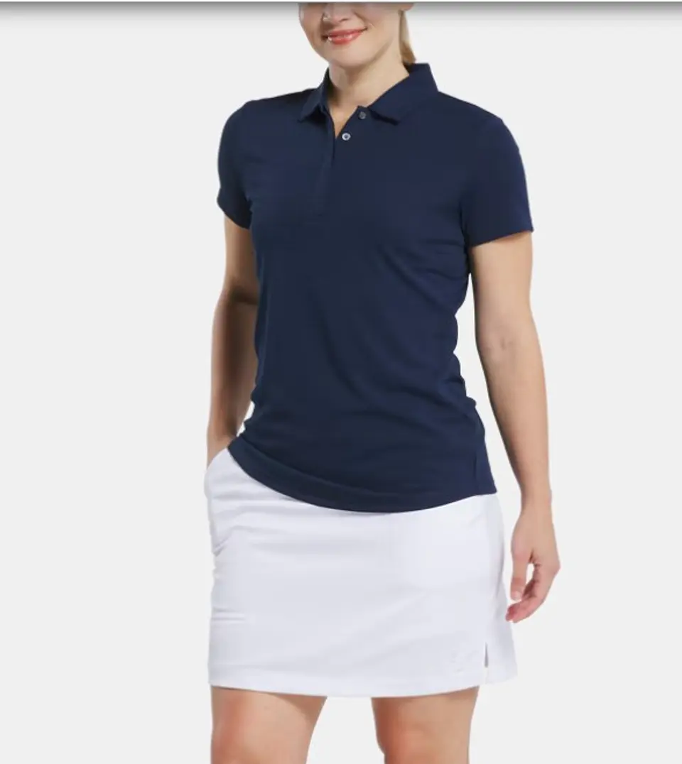 Polera Jacquard Azul Mujer 4