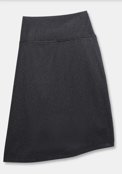 Falda Mujer Estampado Animal Negro