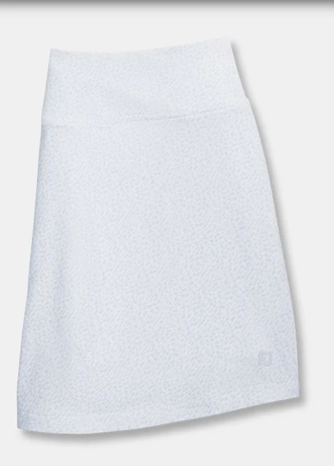 Falda Mujer Estampado Animal Blanco/Celeste