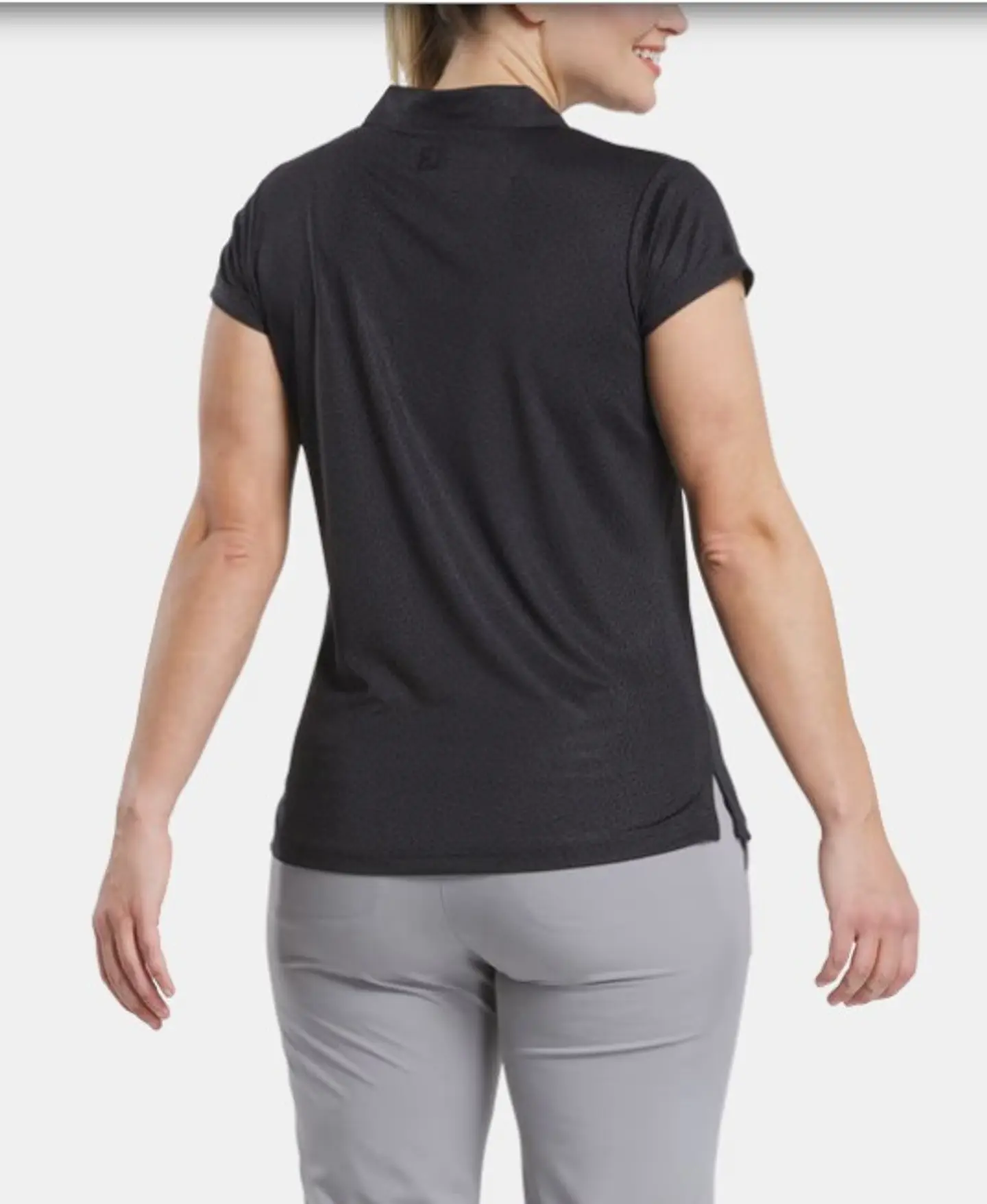 Polera Manga corta Mujer Negro 3