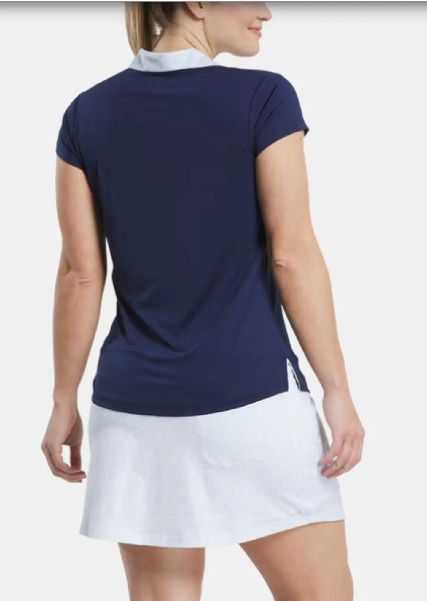 Polera Manga corta Mujer Azul Marino 3