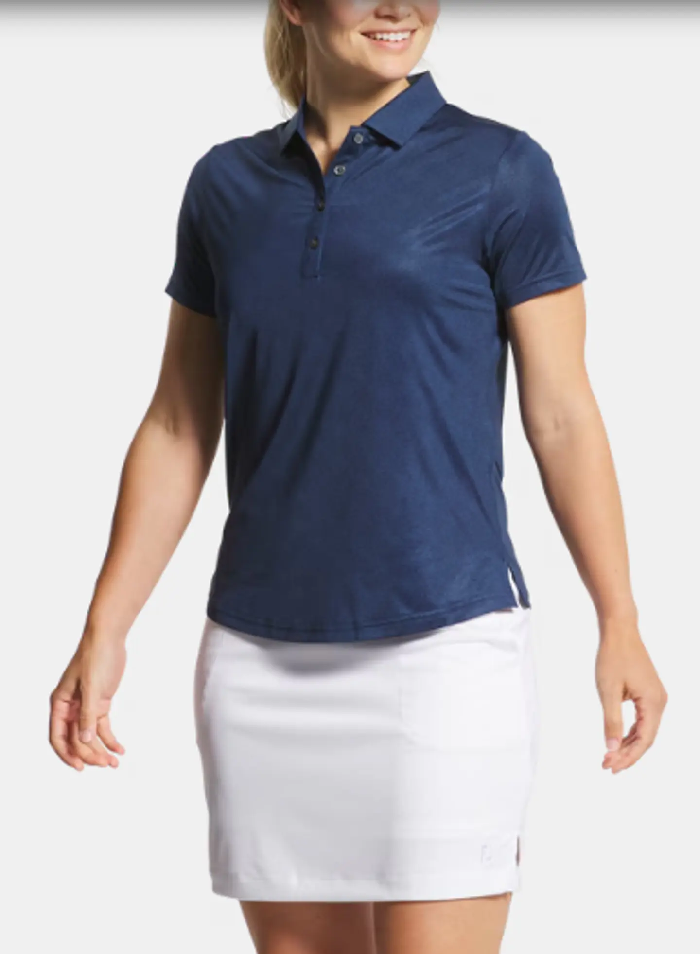 Polera Mujer Speckle Azul 2