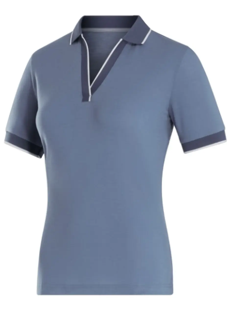 Polera Mujer Polo cuello en V  1