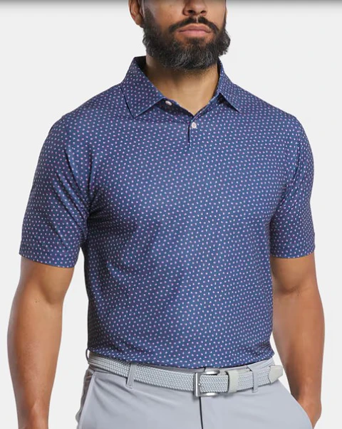 Polera Footjoy Pique Bounce Azul