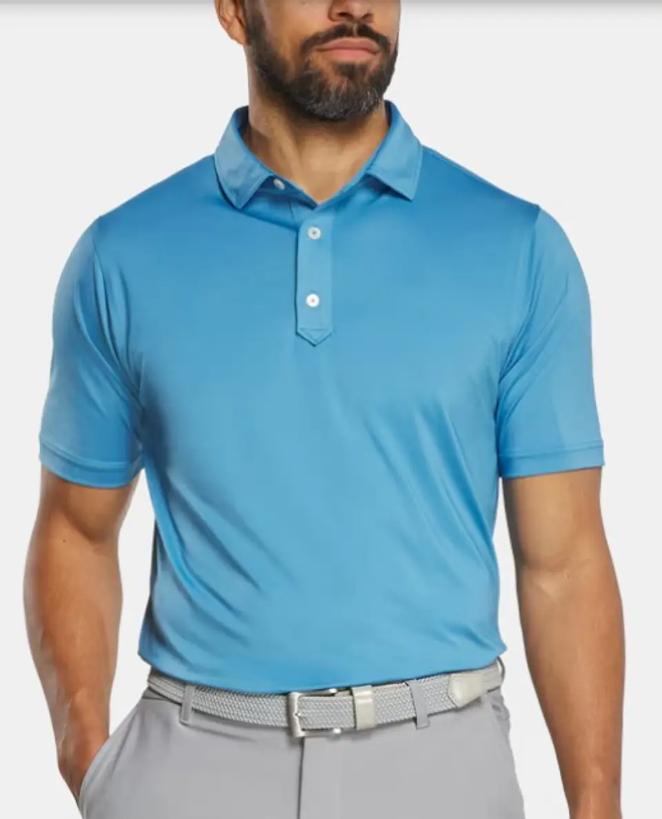 Polera Footjoy lisa Celeste  2