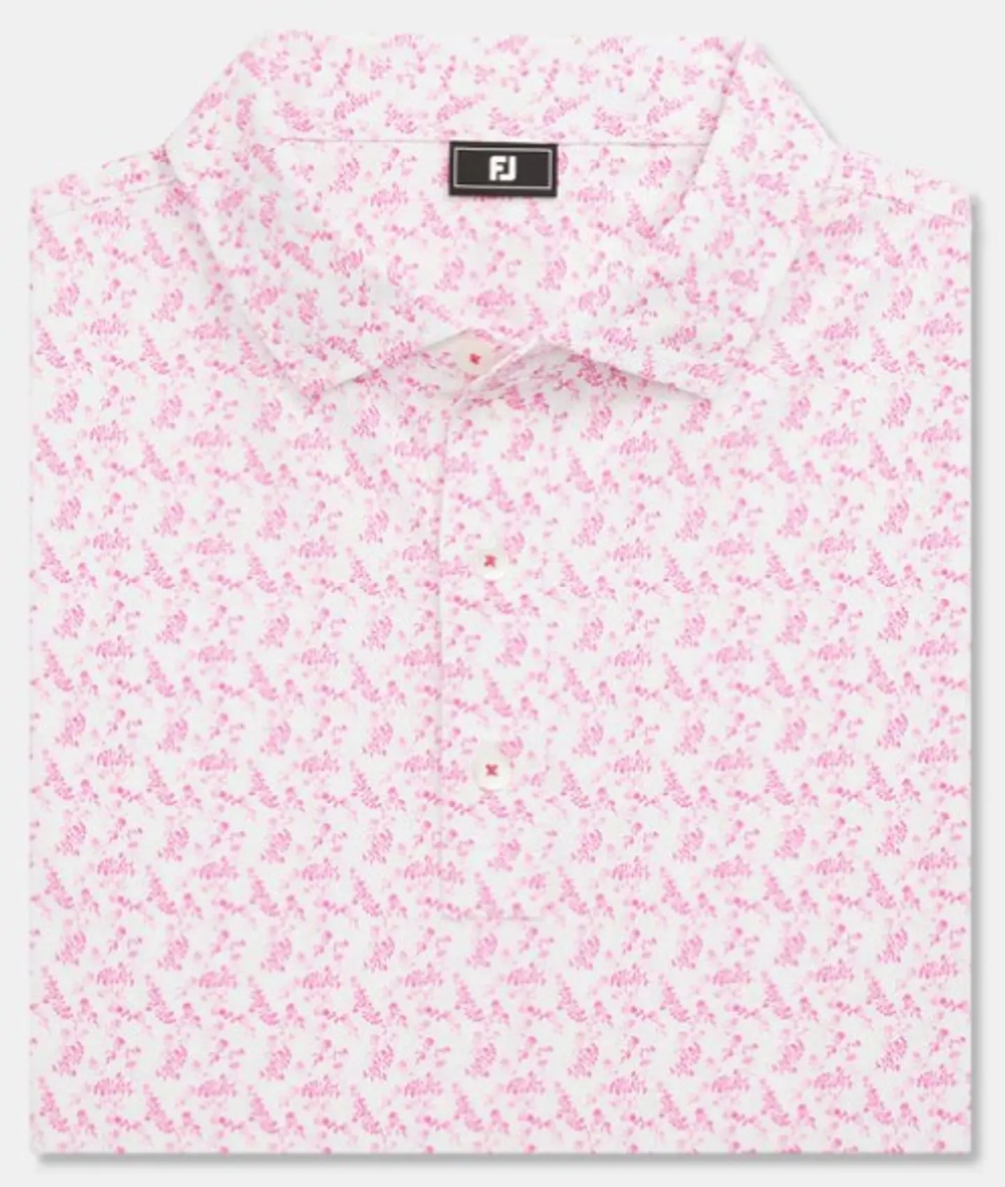 Polera Hilo de Escocia con estampado floral rosada 1
