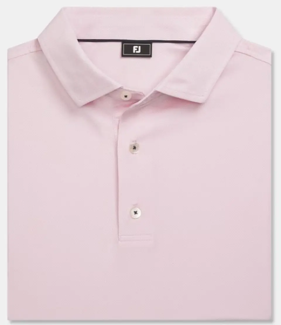 Polera Lisa Blanca Hilos de Escocia rosada 1