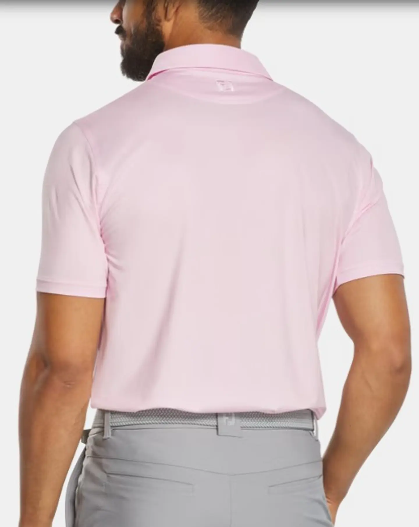 Polera Lisa Blanca Hilos de Escocia rosada 3