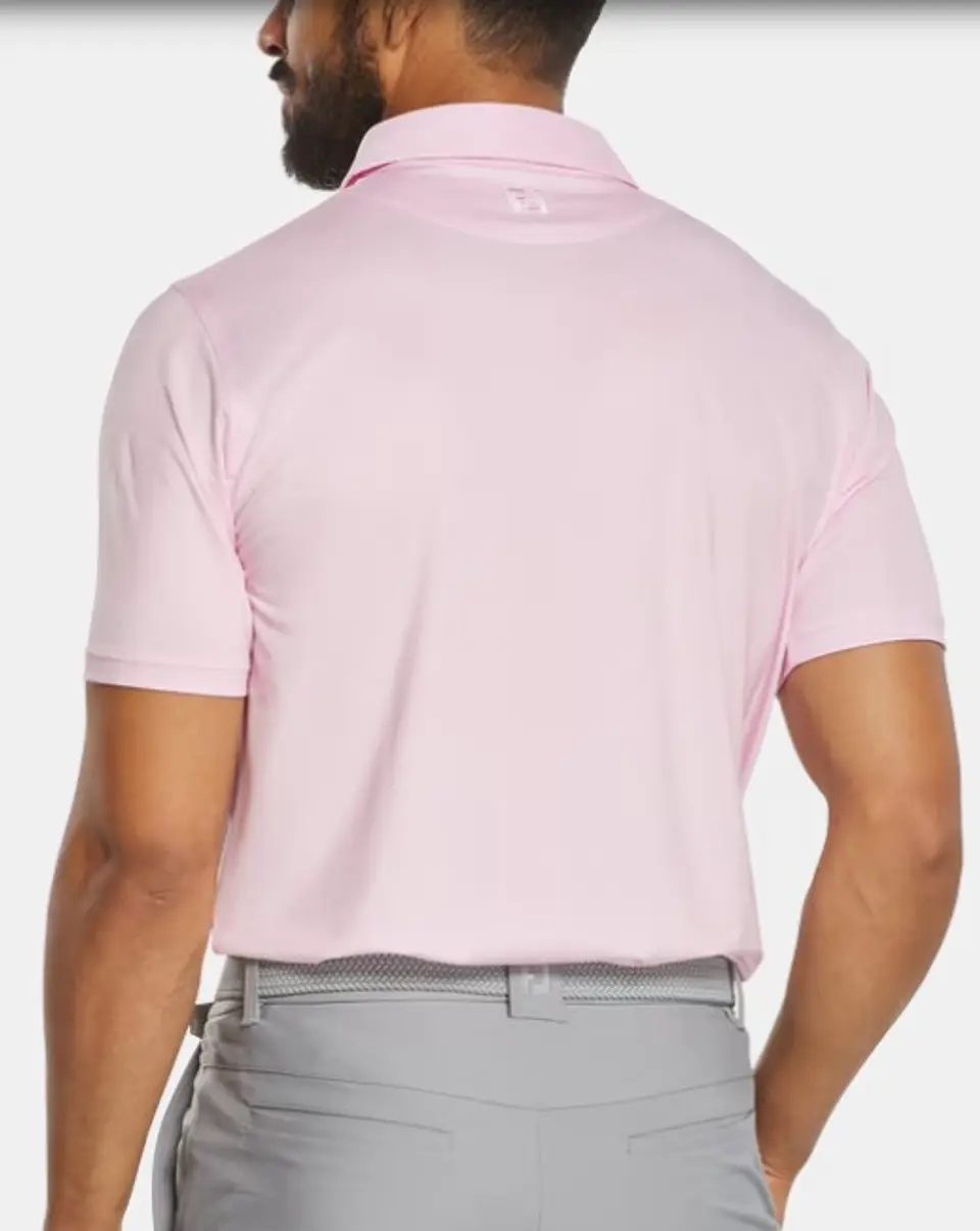 Polera Lisa Blanca Hilos de Escocia rosada 3
