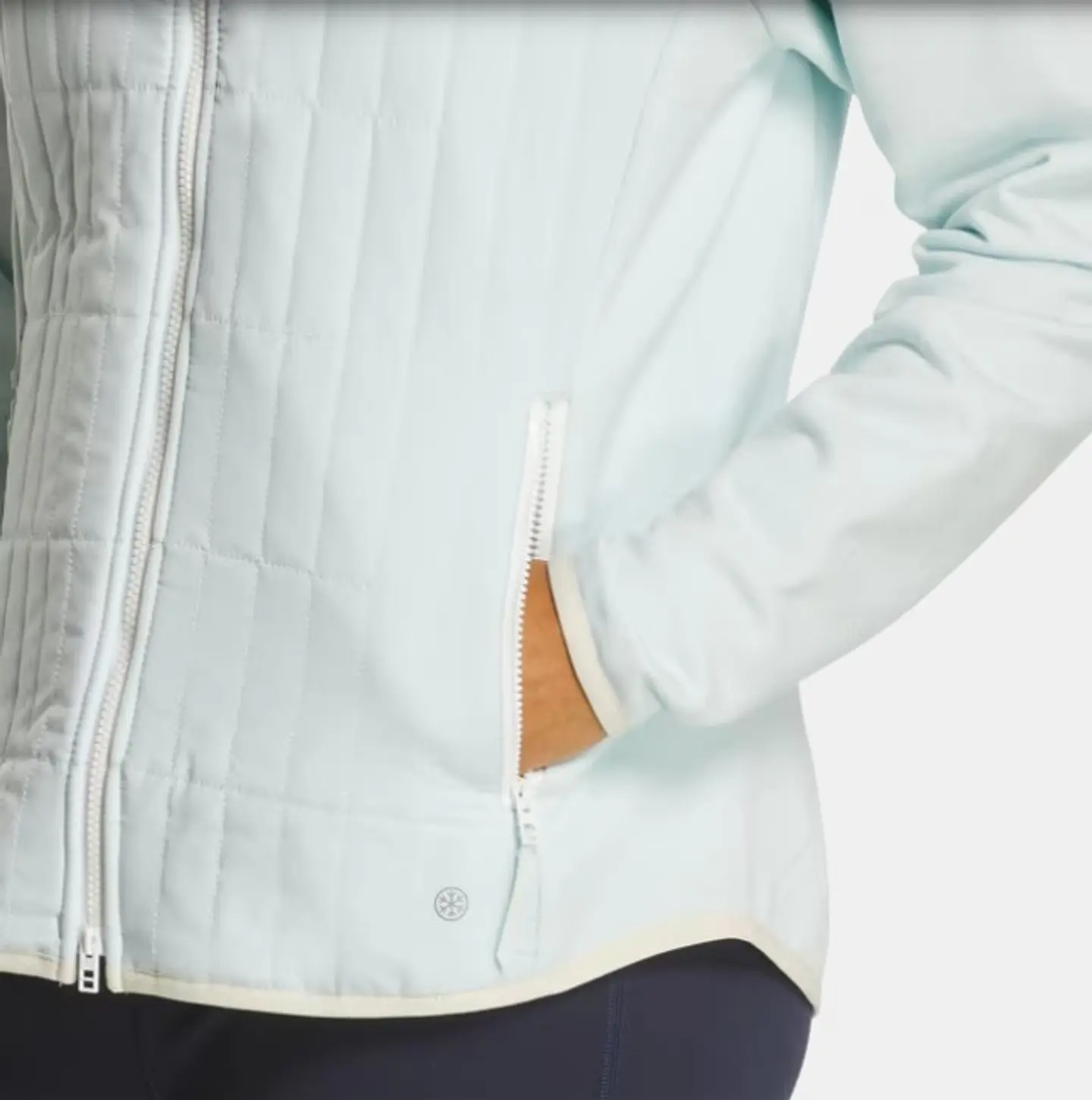 Chaqueta TempoSeries Mujer con cierre completa Azul Hielo  4