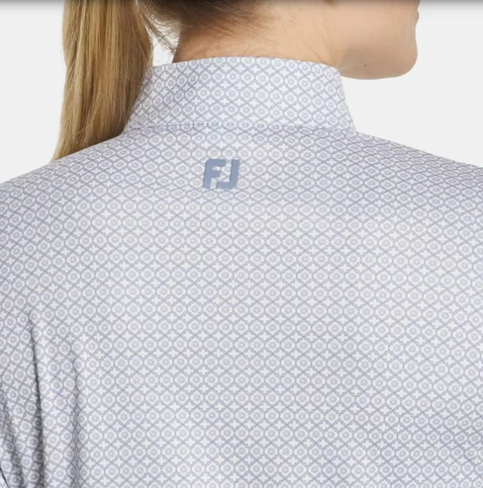 Polera Manga Larga factor UV piedra blanca/azul 4