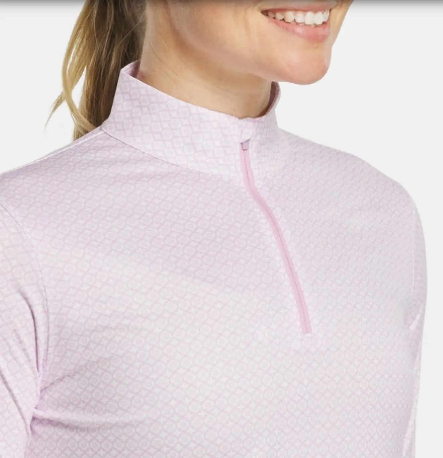 Polera Manga Larga factor UV piedra Blaco/orquidia 4