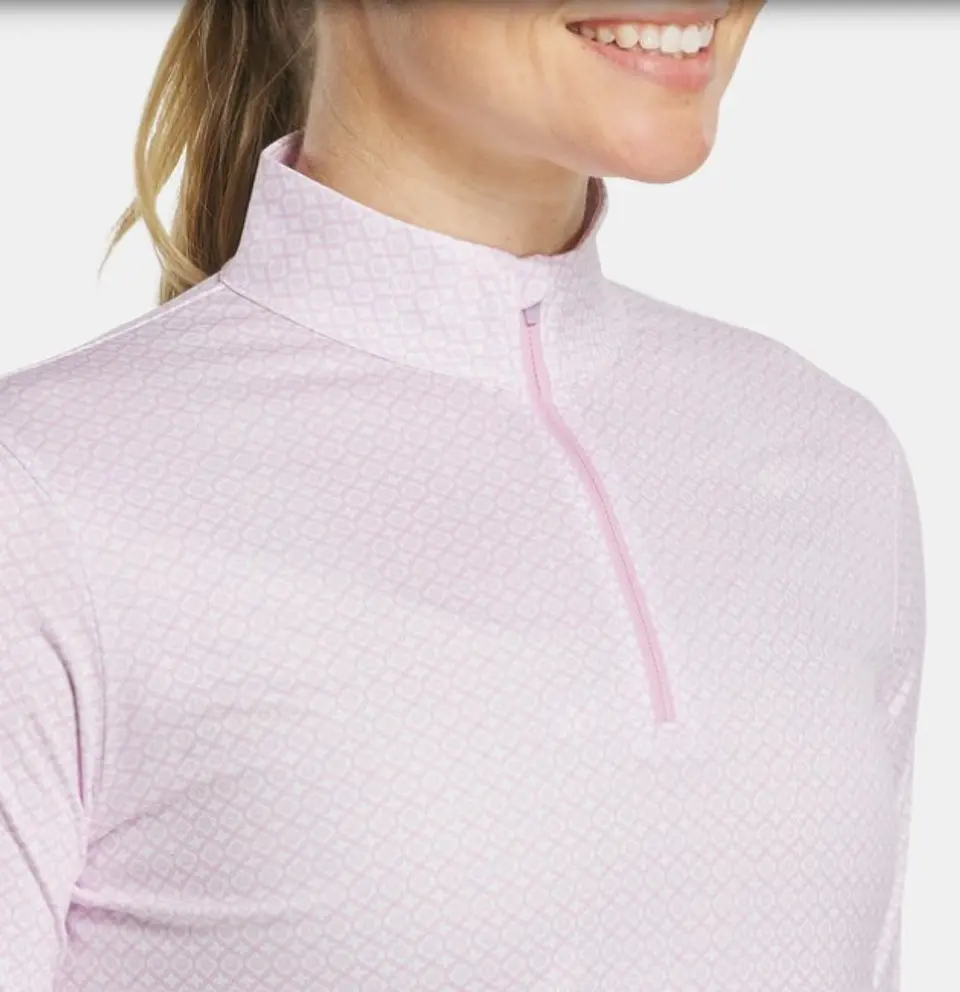Polera Manga Larga factor UV piedra Blaco/orquidia 4