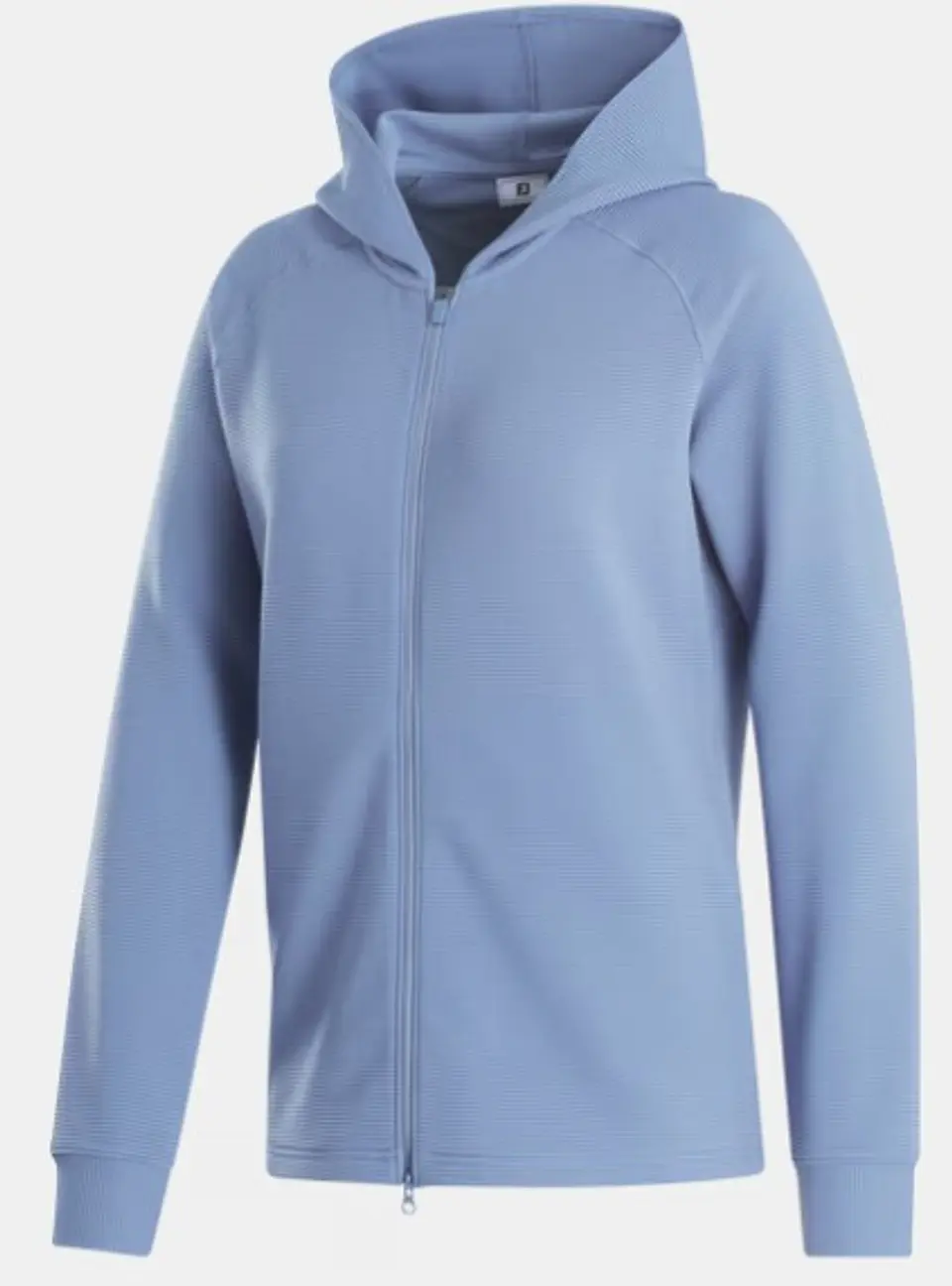 Poleron con gorro y cierre completo piedra azul   1