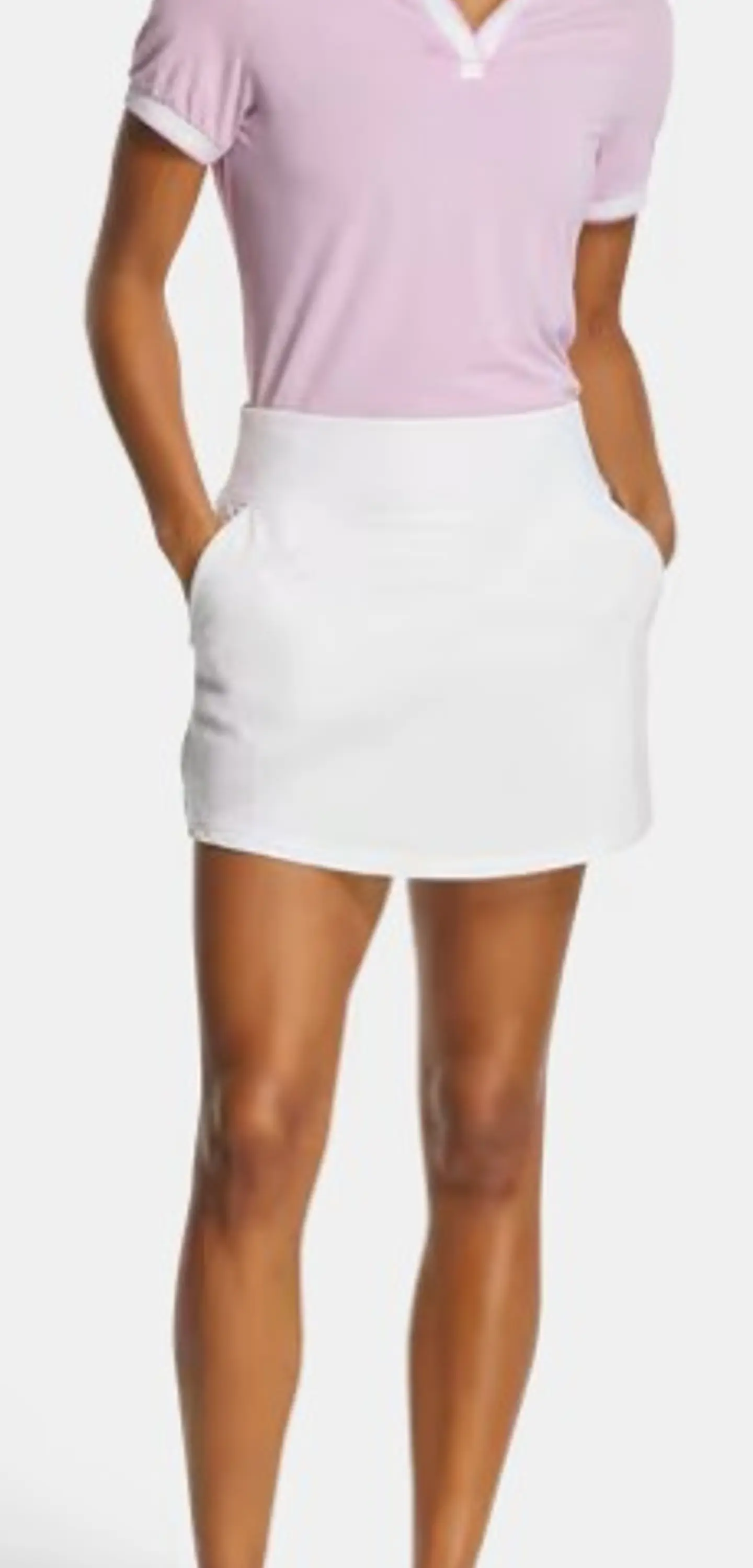 Falda pantalon mujer blanca  3