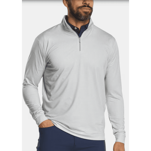 Poleron Hombre Pico de Gallo Gris