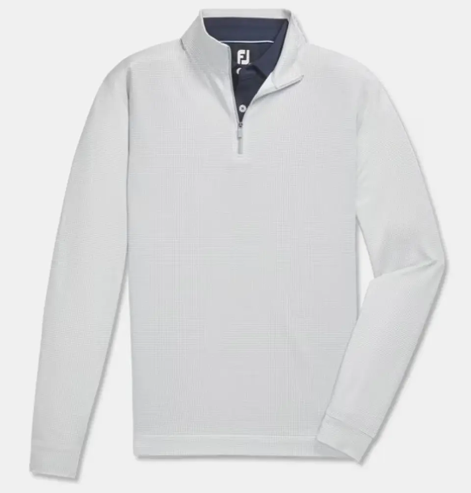 Poleron Hombre Pico de Gallo Gris 1