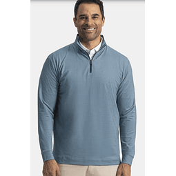 Poleron Hombre Pico de Gallo Azul marino/Celeste 