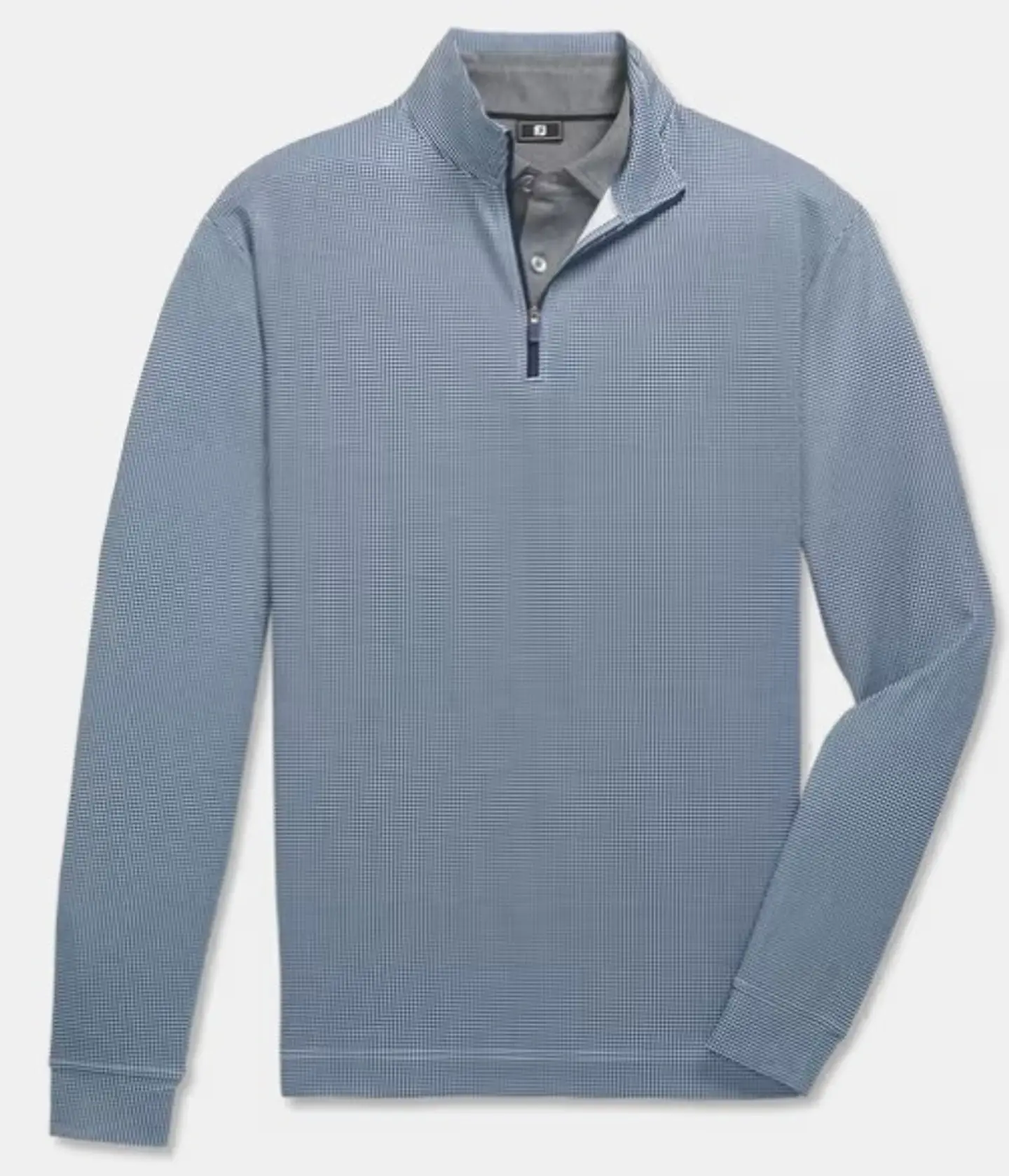 Poleron Hombre Pico de Gallo Azul Marino/ Blanco 1