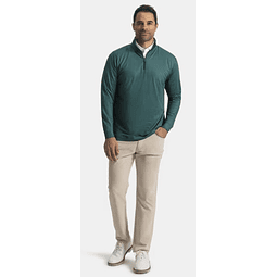 Poleron Hombre Pico de Gallo Verde/Azul Marino 