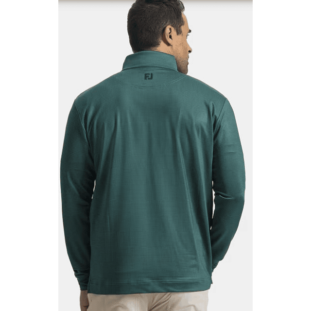 Poleron Hombre Pico de Gallo Verde/Azul Marino 