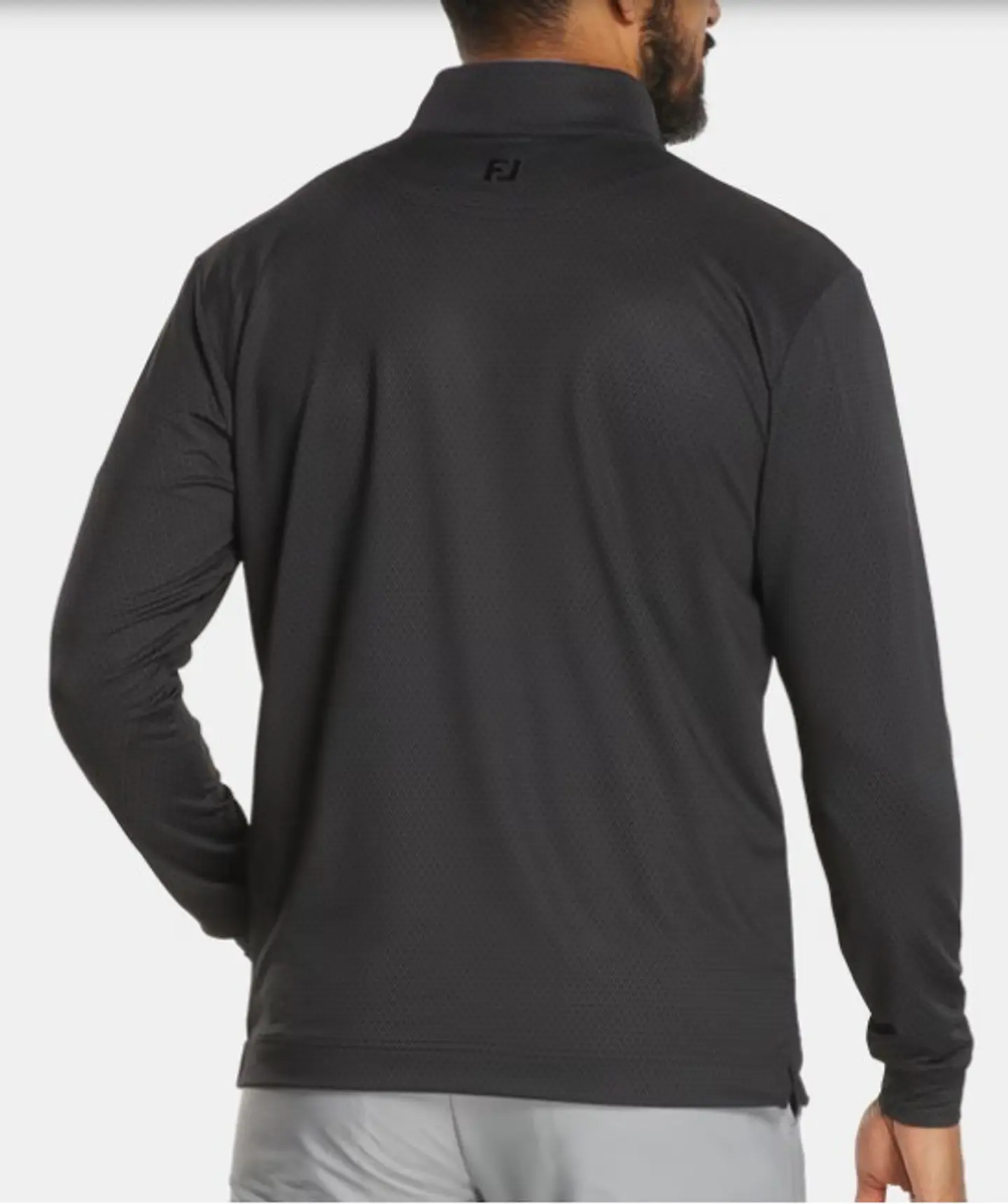 Poleron de Hombre cierre 3/4 Negro  3
