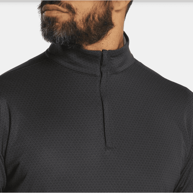 Poleron de Hombre cierre 3/4 Negro 