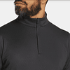 Poleron de Hombre cierre 3/4 Negro 