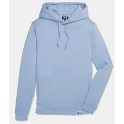 Poleron Junior con capucha celeste 