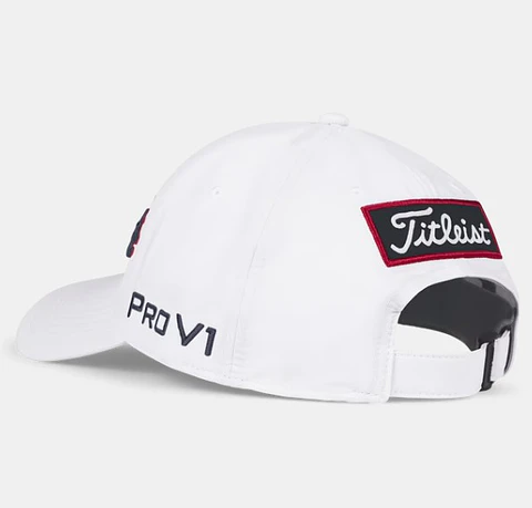 Gorro Titleist Tour Performance Blanco/Navy/Rojo
