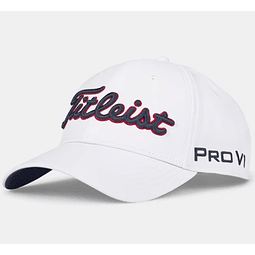 Gorro Titleist Tour Performance Blanco/Navy/Rojo