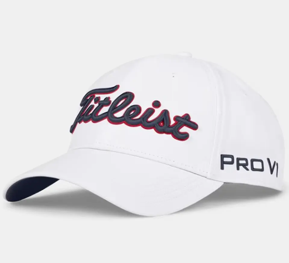 Gorro Titleist Tour Performance Blanco/Navy/Rojo 1