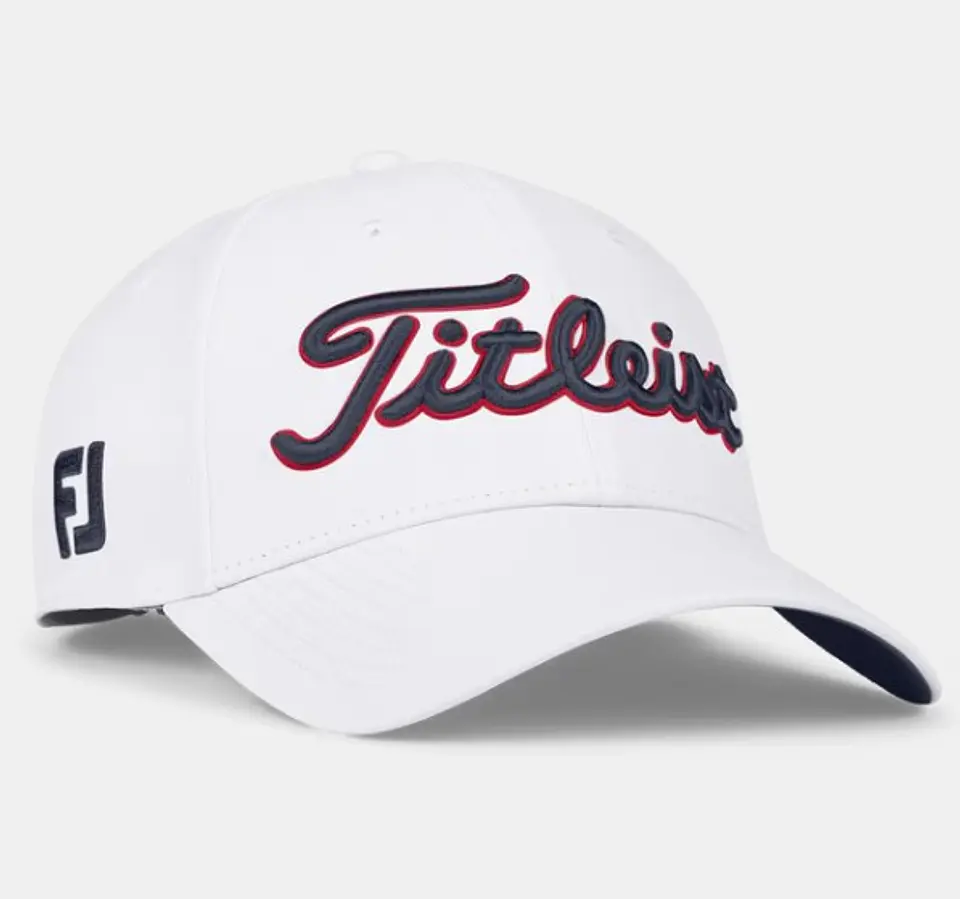 Gorro Titleist Tour Performance Blanco/Navy/Rojo 4